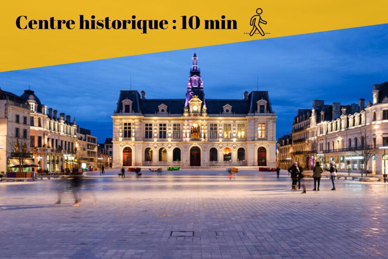 Le Duplex By Goodbnb - Proche Gare - 15Min Futuroscope Poitiers Exteriör bild