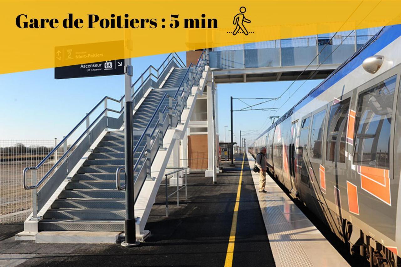 Le Duplex By Goodbnb - Proche Gare - 15Min Futuroscope Poitiers Exteriör bild